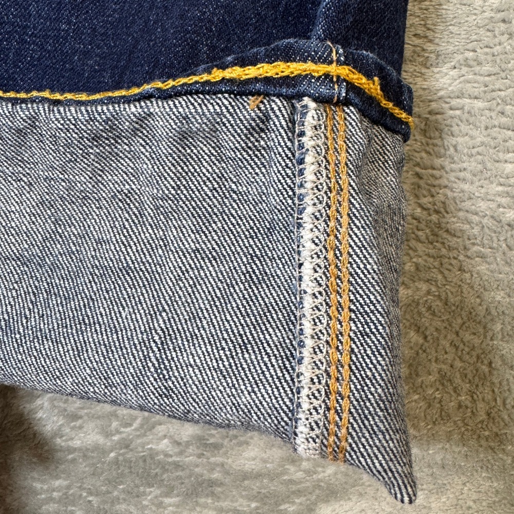 RRL Ralph Lauren Japan Woven Selvedge Denim Straight Leg Jeans Made in USA 32x32 - Picture 13 of 16